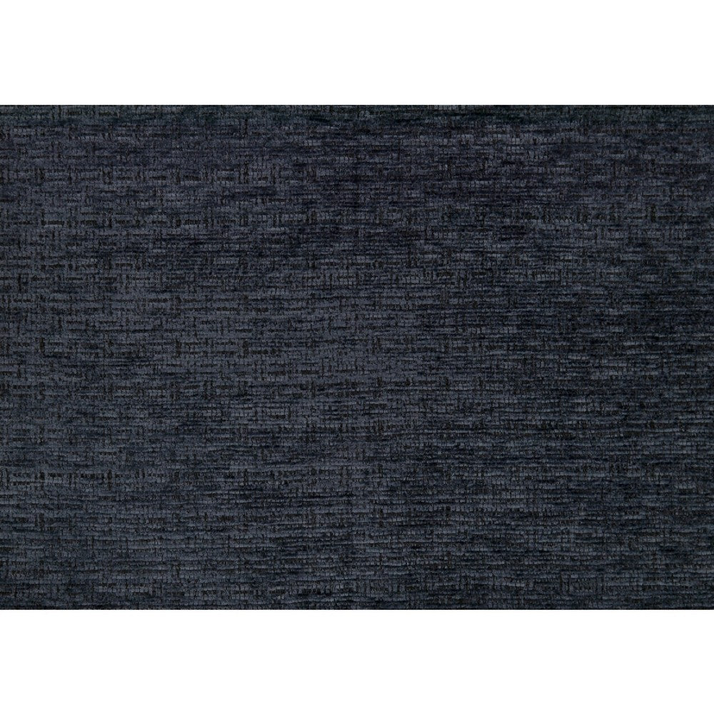 Beny 3 Seater Sofa | 2 Pillows | Track Arms | Foam Fill Blue Chenille | Black