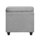 Beny Accent Chair w Pillow | Track Arms | Foam Fill Gray Chenille | Black