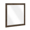 Ema Vanity Dresser Mirror | Rustic Dark WaLnut Brown Frame | 40 x 40