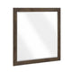 Ema Vanity Dresser Mirror | Rustic Dark WaLnut Brown Frame | 40 x 40