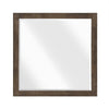 Ema Vanity Dresser Mirror | Rustic Dark WaLnut Brown Frame | 40 x 40