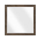Ema Vanity Dresser Mirror | Rustic Dark WaLnut Brown Frame | 40 x 40
