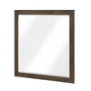 Ema Vanity Dresser Mirror | Rustic Dark WaLnut Brown Frame | 40 x 40