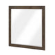 Ema Vanity Dresser Mirror | Rustic Dark WaLnut Brown Frame | 40 x 40