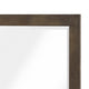 Ema Vanity Dresser Mirror | Rustic Dark WaLnut Brown Frame | 40 x 40