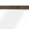 Ema Vanity Dresser Mirror | Rustic Dark WaLnut Brown Frame | 40 x 40