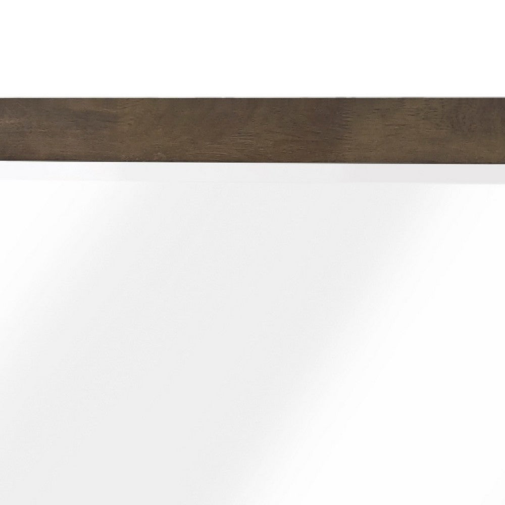 Ema Vanity Dresser Mirror | Rustic Dark WaLnut Brown Frame | 40 x 40