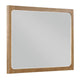 Cery Vanity Dresser Mirror | Light Brown Hickory Veneer Frame | 38 x 48