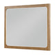 Cery Vanity Dresser Mirror | Light Brown Hickory Veneer Frame | 38 x 48