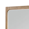 Cery Vanity Dresser Mirror | Light Brown Hickory Veneer Frame | 38 x 48