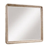 Wily Vanity Dresser Mirror | Natural Brown Oak Veneer Frame | 37 x 42