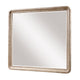 Wily Vanity Dresser Mirror | Natural Brown Oak Veneer Frame | 37 x 42