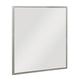 Lon Vanity Dresser Mirror with Beveled Edge | Pearl White  38 x 38