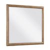 Seny Vanity Dresser Mirror | Brown Hickory Veneer Finish | 38 x 42