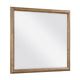 Seny Vanity Dresser Mirror | Brown Hickory Veneer Finish | 38 x 42