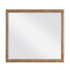 Seny Vanity Dresser Mirror | Brown Hickory Veneer Finish | 38 x 42