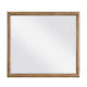 Seny Vanity Dresser Mirror | Brown Hickory Veneer Finish | 38 x 42