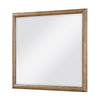 Seny Vanity Dresser Mirror | Brown Hickory Veneer Finish | 38 x 42