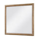 Seny Vanity Dresser Mirror | Brown Hickory Veneer Finish | 38 x 42