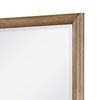 Seny Vanity Dresser Mirror | Brown Hickory Veneer Finish | 38 x 42