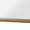 Seny Vanity Dresser Mirror | Brown Hickory Veneer Finish | 38 x 42