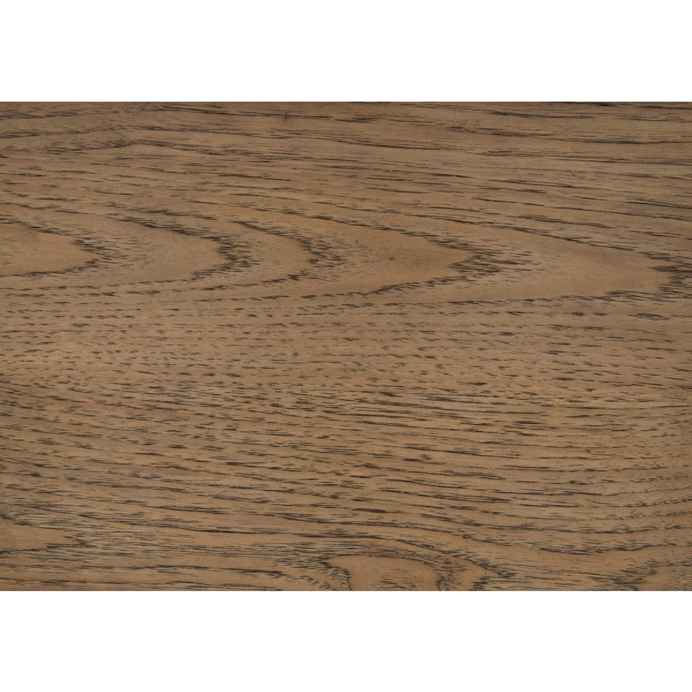 Seny Vanity Dresser Mirror | Brown Hickory Veneer Finish | 38 x 42