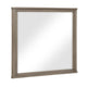 Dely Vanity Dresser Mirror | Light Gray Oak Veneer Frame | 40 x 41