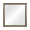 Dely Vanity Dresser Mirror | Light Gray Oak Veneer Frame | 40 x 41