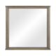 Dely Vanity Dresser Mirror | Light Gray Oak Veneer Frame | 40 x 41