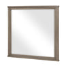 Dely Vanity Dresser Mirror | Light Gray Oak Veneer Frame | 40 x 41