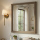 Dely Vanity Dresser Mirror | Light Gray Oak Veneer Frame | 40 x 41
