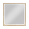 Ary Vanity Dresser Mirror | Light Gray Oak Veneer Frame | 38 x 38