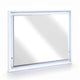 Oly Vanity Dresser Mirror | Glossy White Frame with LED | 37 x 47