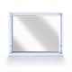 Oly Vanity Dresser Mirror | Glossy White Frame with LED | 37 x 47