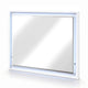 Oly Vanity Dresser Mirror | Glossy White Frame with LED | 37 x 47