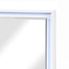 Oly Vanity Dresser Mirror | Glossy White Frame with LED | 37 x 47