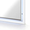 Oly Vanity Dresser Mirror | Glossy White Frame with LED | 37 x 47