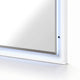 Oly Vanity Dresser Mirror | Glossy White Frame with LED | 37 x 47