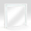 Cyna Dresser Mirror | LED Faux Marble Panels | High Gloss White 39 x 44
