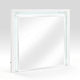 Cyna Dresser Mirror | LED Faux Marble Panels | High Gloss White 39 x 44