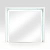 Cyna Dresser Mirror | LED Faux Marble Panels | High Gloss White 39 x 44