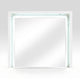 Cyna Dresser Mirror | LED Faux Marble Panels | High Gloss White 39 x 44