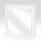 Cyna Dresser Mirror | LED Faux Marble Panels | High Gloss White 39 x 44