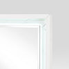 Cyna Dresser Mirror | LED Faux Marble Panels | High Gloss White 39 x 44