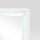 Cyna Dresser Mirror | LED Faux Marble Panels | High Gloss White 39 x 44