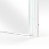 Cyna Dresser Mirror | LED Faux Marble Panels | High Gloss White 39 x 44