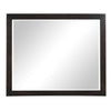Tey Vanity Dresser Mirror | Charcoal Gray Ash Veener Frame | 39 x 47