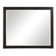 Tey Vanity Dresser Mirror | Charcoal Gray Ash Veener Frame | 39 x 47