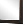 Tey Vanity Dresser Mirror | Charcoal Gray Ash Veener Frame | 39 x 47