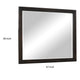 Tey Vanity Dresser Mirror | Charcoal Gray Ash Veener Frame | 39 x 47